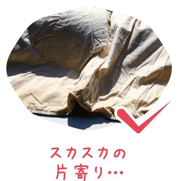 スカスカの片寄り…